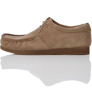 Find. Men's Moccasin, Leather, Light Beige Suede, Size: 11.5